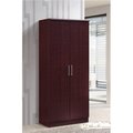 Hodedah Hodedah Hid8600 Mahogany 2 Door Wardrobe Hid8600 Mahogany